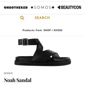 Senso Black Noah Sandal